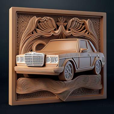 3D модель Mercedes Benz W116 (STL)